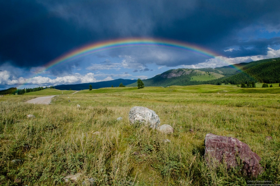 Rainbow in the Ulagan Valley
