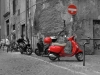 Red motorbike