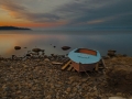 Sunset over the Baykal Lake