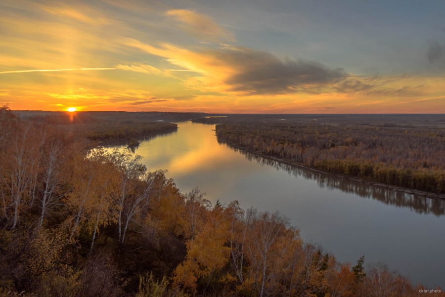 Autumn river view