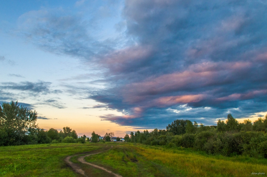 Summer evening after the thunderstorm