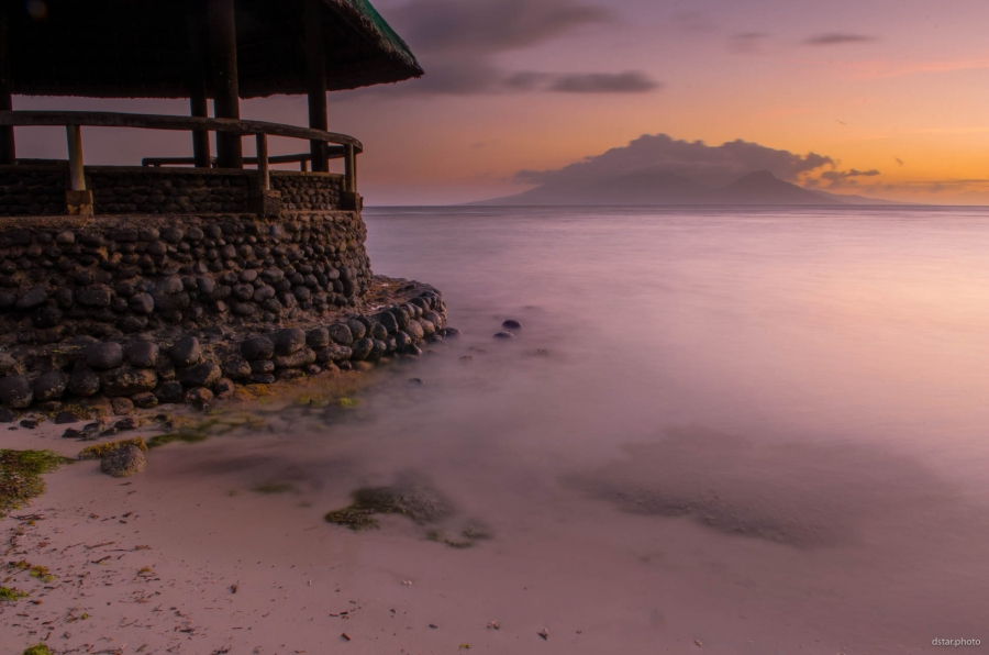 Sunset view to the Camiguin Island