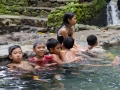 Kids in the thermal spring
